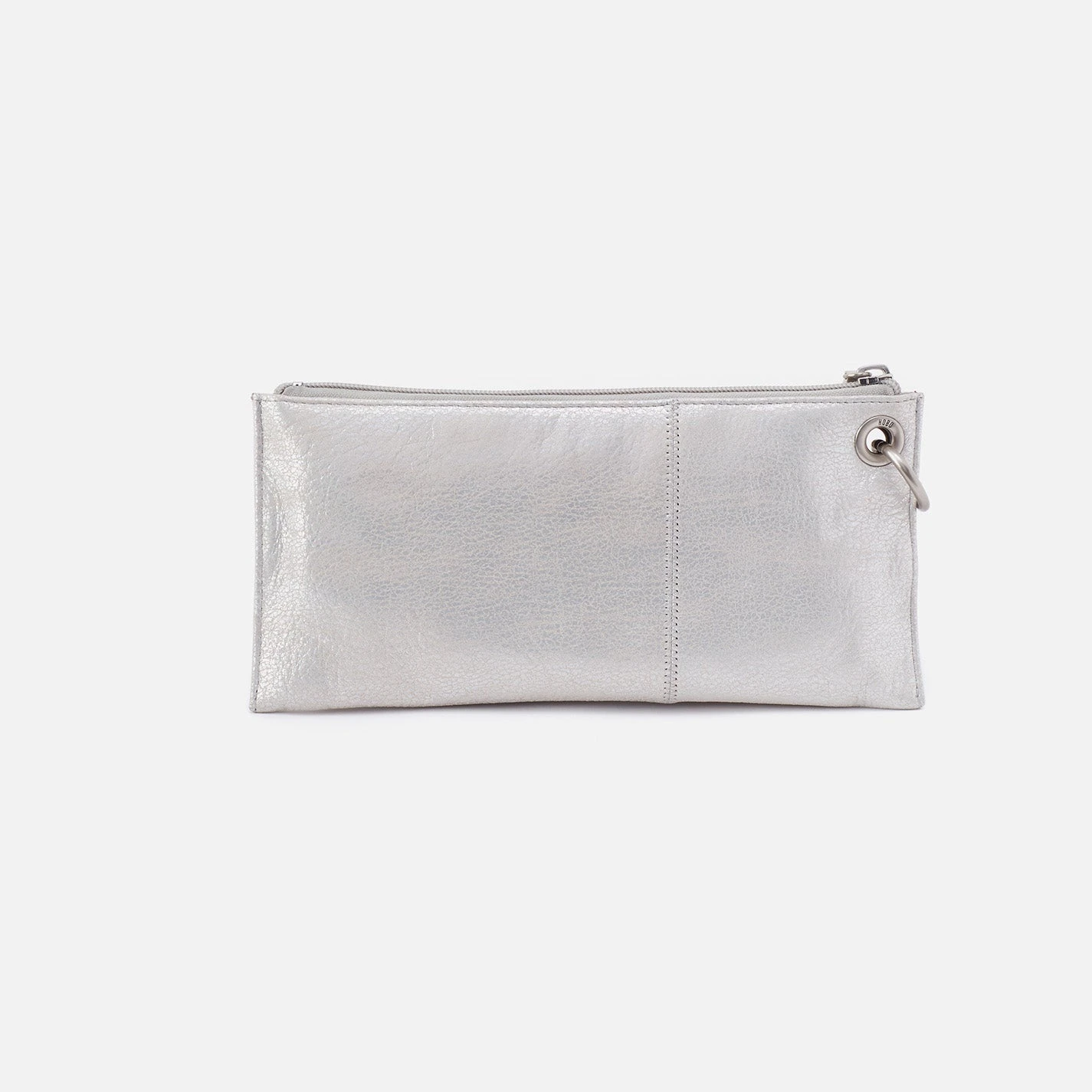 Vida Wristlet In Metallic Leather - Silver 6 Vida Wristlet In Metallic Leather - Silver - Image 6