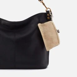 Cheer Frame Pouch In Metallic Leather - Gold Leaf 7 Cheer Frame Pouch In Metallic Leather - Gold Leaf -Hobo Sales Store BF 34033GDLF 04