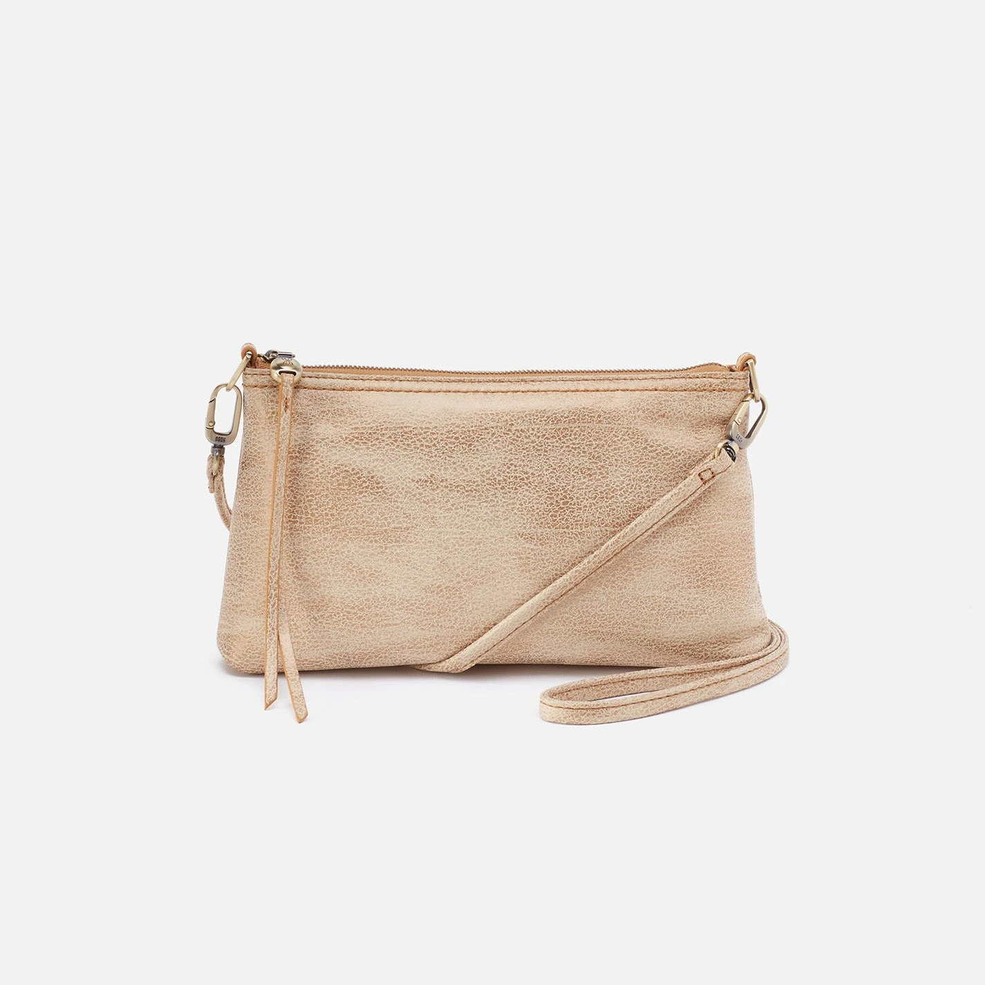 Darcy Crossbody In Metallic Leather - Gold Leaf 1 Darcy Crossbody In Metallic Leather - Gold Leaf