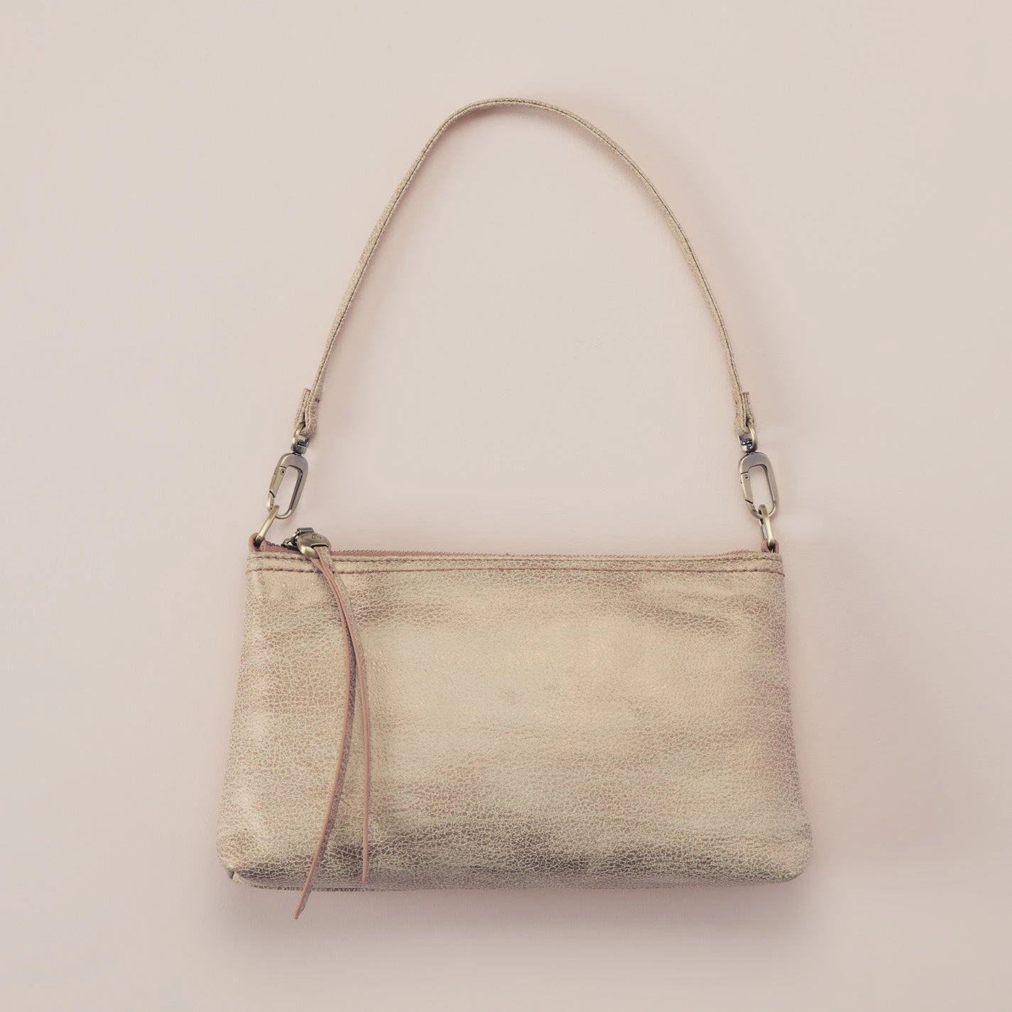 Darcy Crossbody In Metallic Leather - Gold Leaf 2 Darcy Crossbody In Metallic Leather - Gold Leaf - Image 2