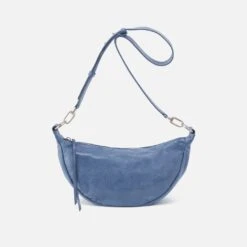 Knox Sling In Buffed Leather - Azure