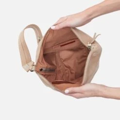 Sway Convertible Sling In Buffed Leather - Irish Creme -Hobo Sales Store BF 82438ICRM 03