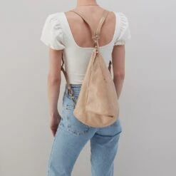 Sway Convertible Sling In Buffed Leather - Irish Creme -Hobo Sales Store BF 82438ICRM 04
