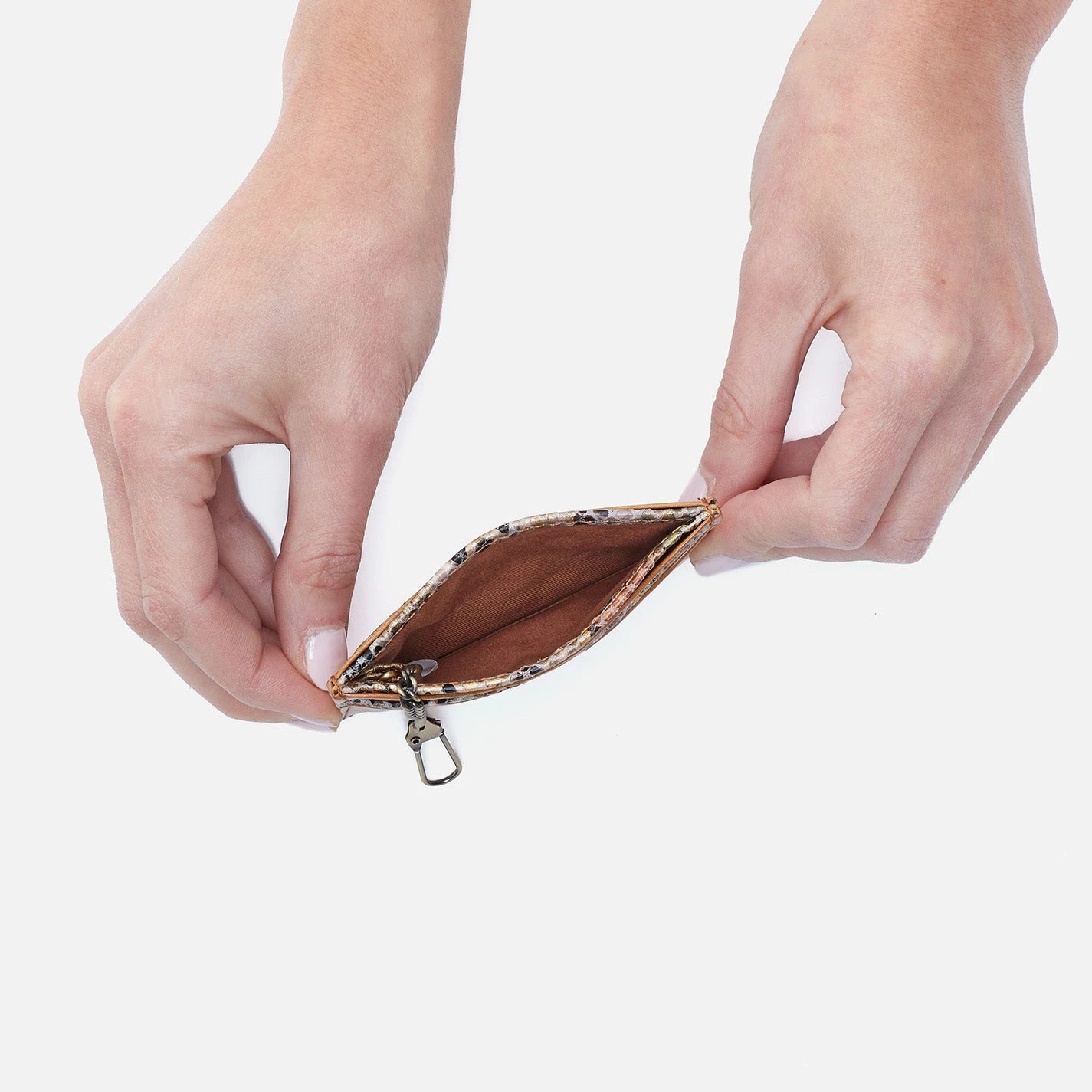 Max Card Case In Mixed Leathers - Natural 2 Max Card Case In Mixed Leathers - Natural - Image 2