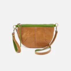 Verve Convertible Belt Bag In Polished Leather - Natural