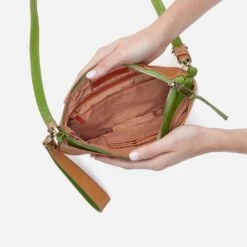 Verve Convertible Belt Bag In Polished Leather - Natural -Hobo Sales Store CB 35937NTRL 03