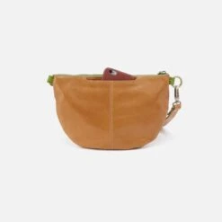 Verve Convertible Belt Bag In Polished Leather - Natural -Hobo Sales Store CB 35937NTRL 06