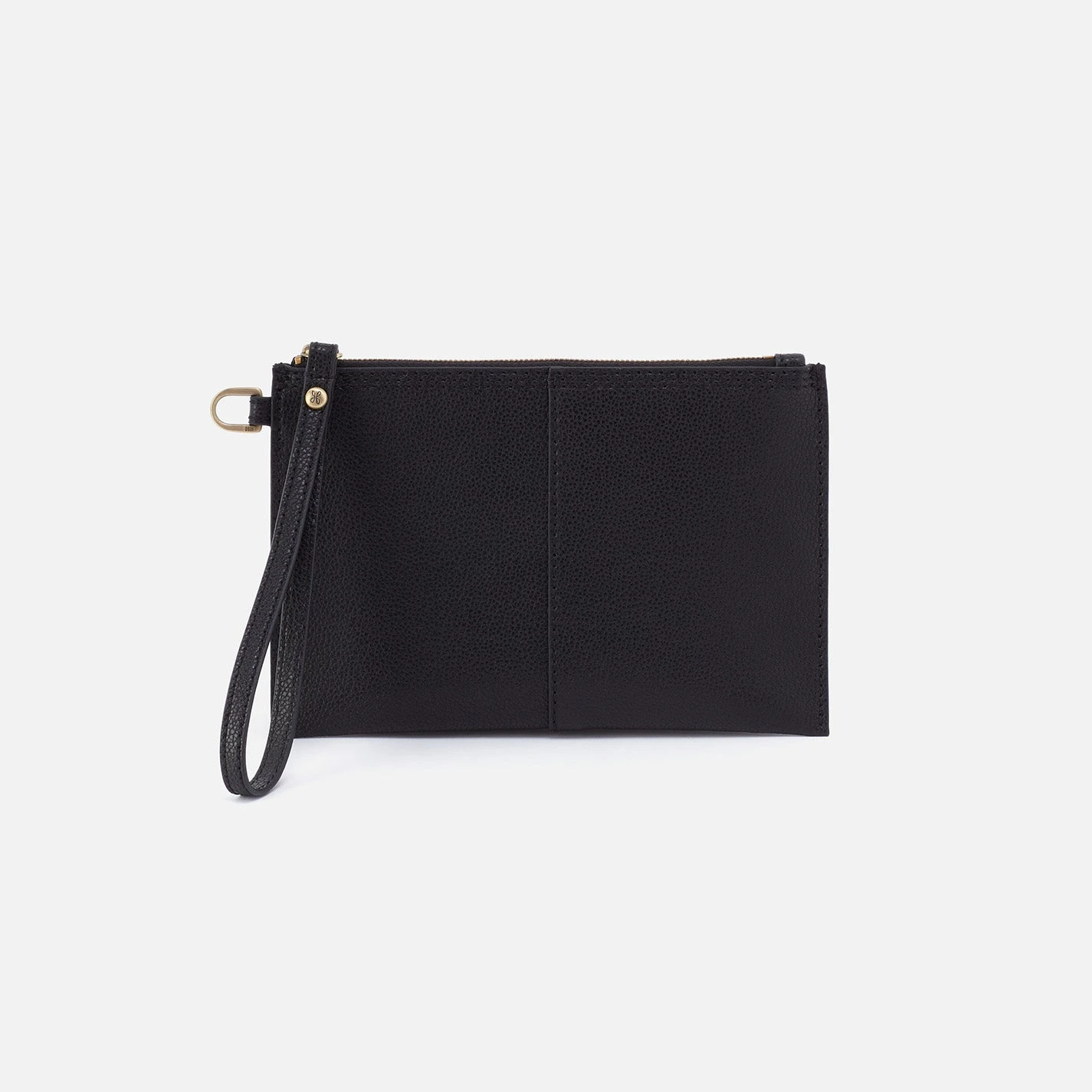 Vida Small Pouch In Micro Pebbled Leather - Black 1 Vida Small Pouch In Micro Pebbled Leather - Black