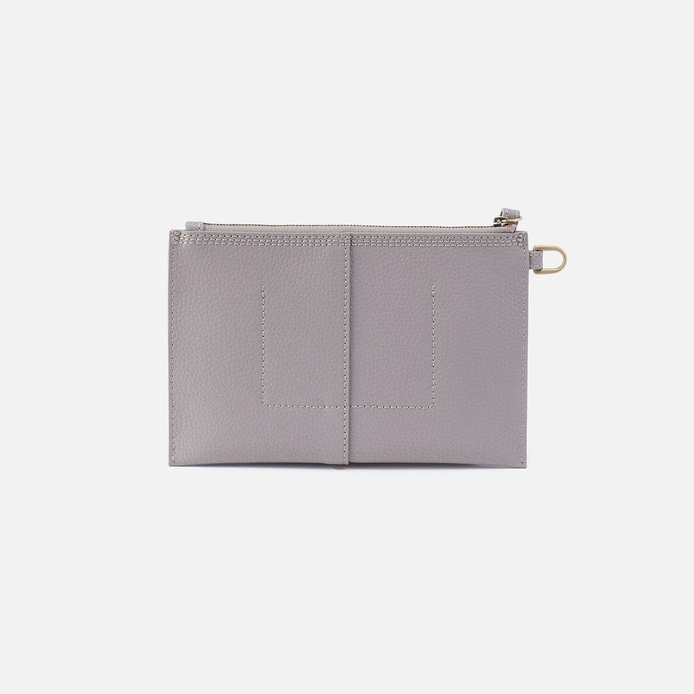 Vida Small Pouch In Micro Pebbled Leather - Morning Dove Grey 4 Vida Small Pouch In Micro Pebbled Leather - Morning Dove Grey - Image 4