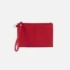 Vida Small Pouch In Micro Pebbled Leather - Tango Red