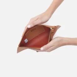 Vida Large Pouch In Micro Pebbled Leather - Biscuit -Hobo Sales Store MP 57527BSCS 03