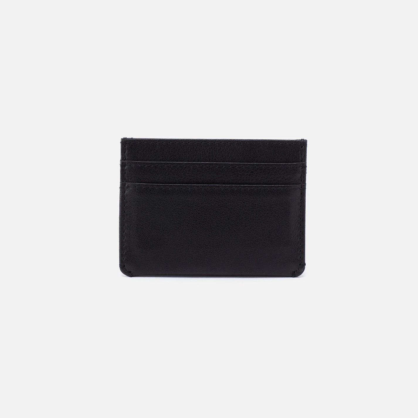 Men's Credit Card Wallet In Silk Napa Leather - Black 1 Men's Credit Card Wallet In Silk Napa Leather - Black