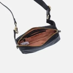 Men's Sling In Silk Napa Leather - Black -Hobo Sales Store NP 72207BLK 03