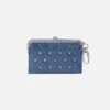 Lauren Card Case Charm In Buffed Leather - Azure