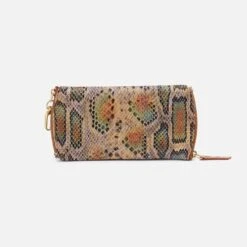 Spark Double Eyeglass Case In Printed Leather - Opal Snake Print 6 Spark Double Eyeglass Case In Printed Leather - Opal Snake Print -Hobo Sales Store NV 20065OSNK 03