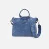Sheila Medium Satchel In Buffed Leather - Azure