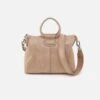 Sheila Medium Satchel In Buffed Leather - Irish Creme