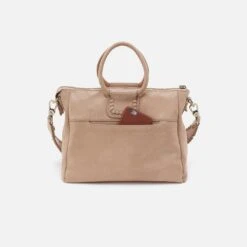 Sheila Medium Satchel In Buffed Leather - Irish Creme 9 Sheila Medium Satchel In Buffed Leather - Irish Creme -Hobo Sales Store NV 22605ICRM 04