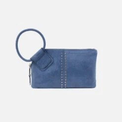 Hobo Sales Store 39 Sable Wristlet In Buffed Leather - Azure