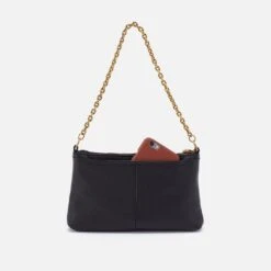 Darcy Luxe Crossbody In Pebbled Leather - Black -Hobo Sales Store NV 22644BLK 05