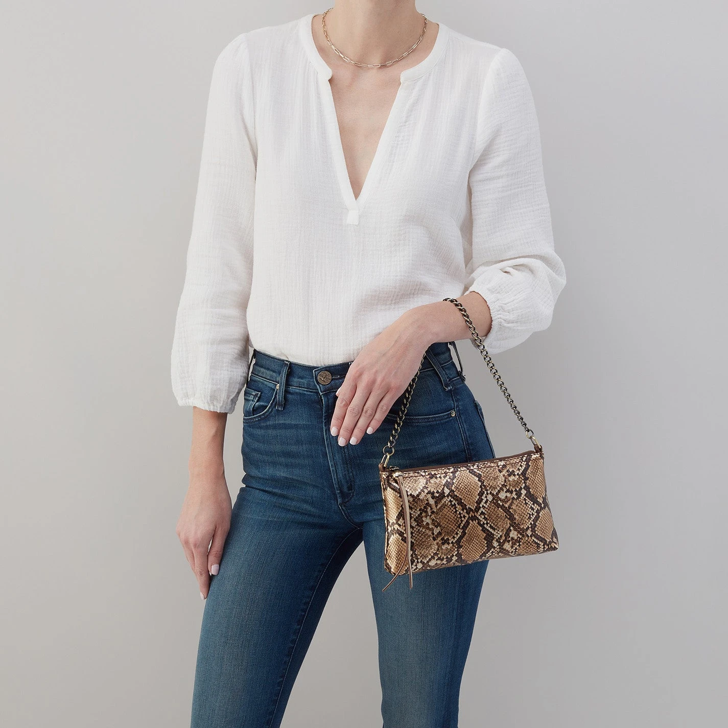 Darcy Luxe Crossbody In Printed Leather - Golden Snake 5 Darcy Luxe Crossbody In Printed Leather - Golden Snake - Image 5