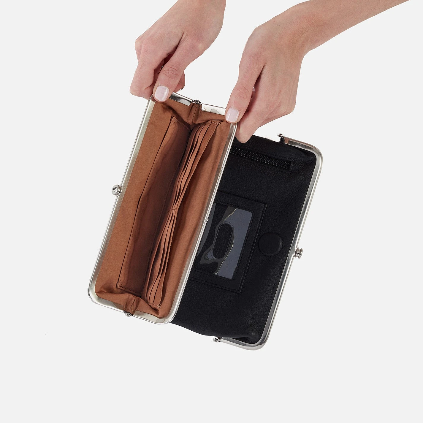 Lauren Clutch-Wallet In Metallic Leather - Argento 6 Lauren Clutch-Wallet In Metallic Leather - Argento - Image 6