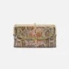 Lauren Clutch-Wallet In Printed Leather - Opal Snake Print
