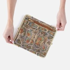 Lauren Clutch-Wallet In Printed Leather - Opal Snake Print 11 Lauren Clutch-Wallet In Printed Leather - Opal Snake Print -Hobo Sales Store NV 22647OSNK 03