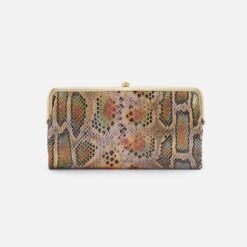 Lauren Clutch-Wallet In Printed Leather - Opal Snake Print 14 Lauren Clutch-Wallet In Printed Leather - Opal Snake Print -Hobo Sales Store NV 22647OSNK 06