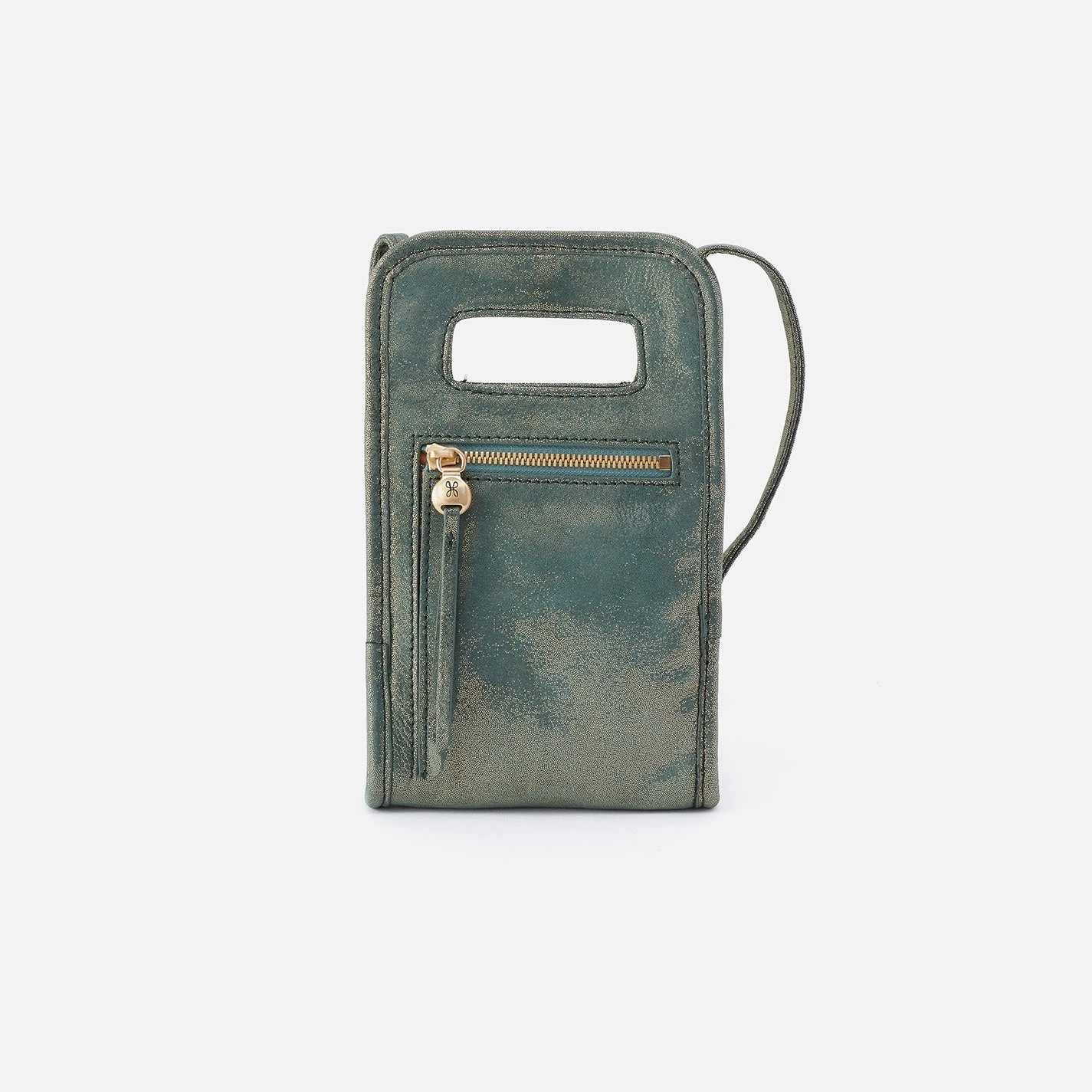 Ace Phone Crossbody In Metallic Leather - Evergreen Shimmer 4 Ace Phone Crossbody In Metallic Leather - Evergreen Shimmer - Image 4