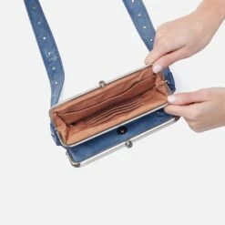 Lauren Crossbody In Buffed Leather - Azure -Hobo Sales Store NV 22671AZUR 05