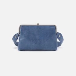 Lauren Crossbody In Buffed Leather - Azure -Hobo Sales Store NV 22671AZUR 06