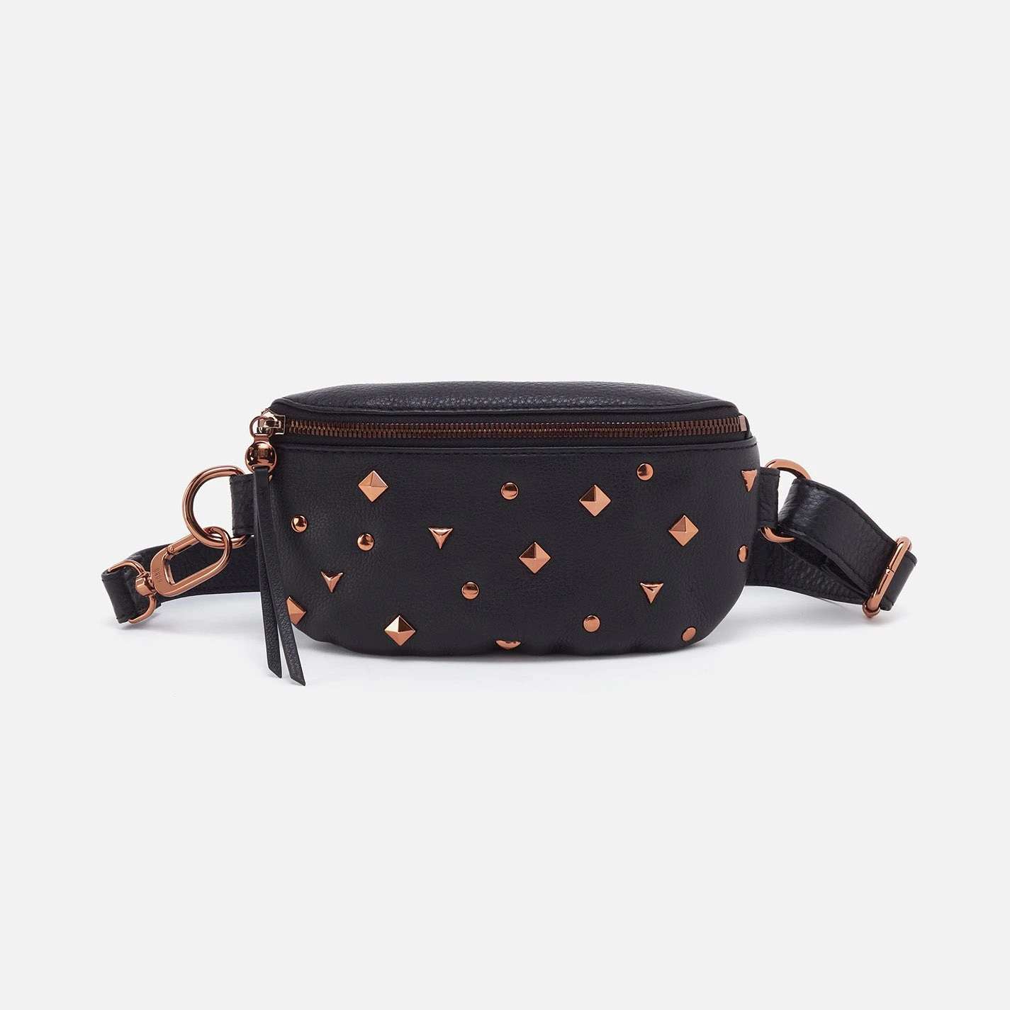 Fern Belt Bag In Pebbled Leather - Studded Black 1 Fern Belt Bag In Pebbled Leather - Studded Black