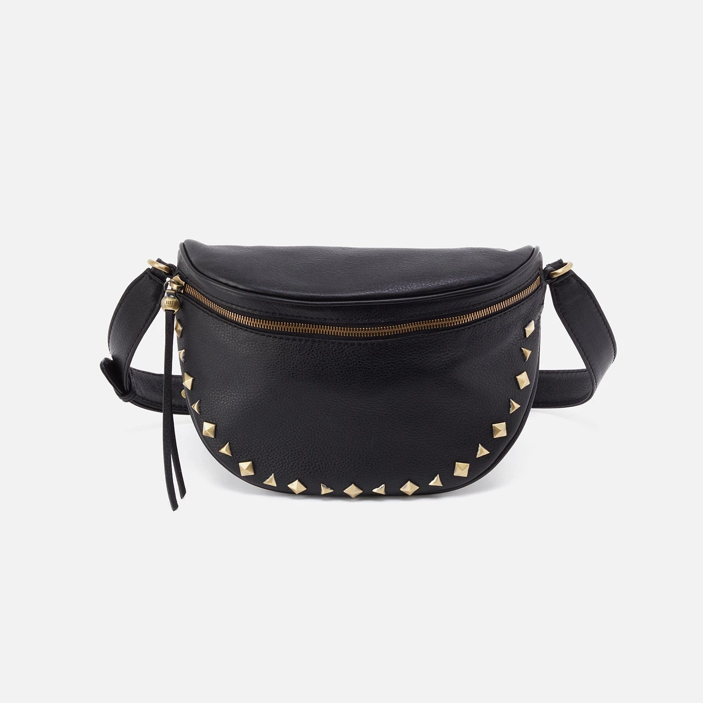 Juno Belt Bag In Pebbled Leather - Black 1 Juno Belt Bag In Pebbled Leather - Black