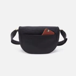Juno Belt Bag In Pebbled Leather - Black 9 Juno Belt Bag In Pebbled Leather - Black -Hobo Sales Store NV 22679BLK 05