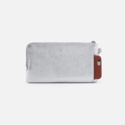 Dayton Wristlet In Metallic Leather - Argento -Hobo Sales Store NV 22680AGTO 04