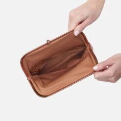 Lauren Wristlet In Mixed Leathers - Cherry Blossom -Hobo Sales Store NV 22686CHBL 03