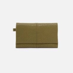 Keen Continental Wallet In Bubble Pebbled Leather - Green