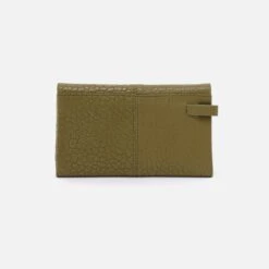 Keen Continental Wallet In Bubble Pebbled Leather - Green -Hobo Sales Store PB 81108GRN 04