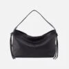 Bonita Hobo In Bubble Pebbled Leather - Black