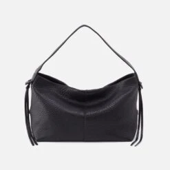 Bonita Hobo In Bubble Pebbled Leather - Black
