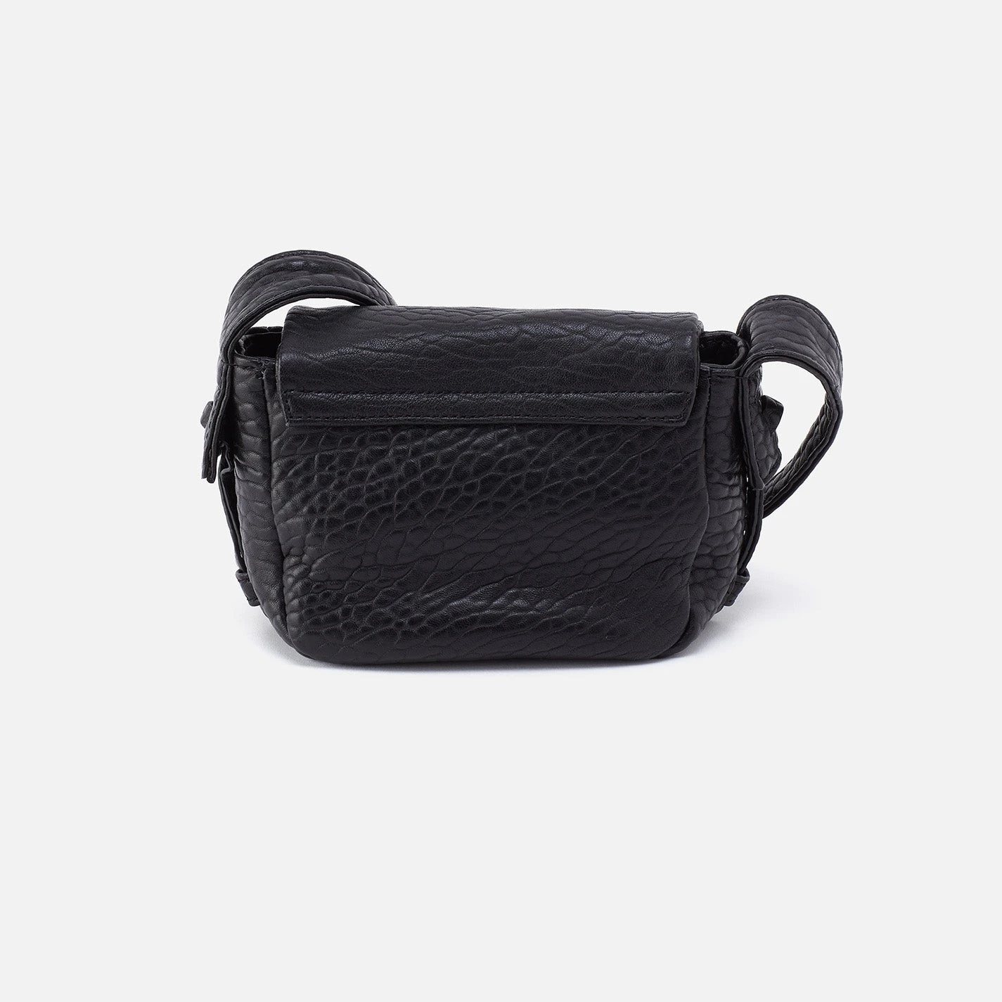 Bonita Mini Messenger Crossbody In Bubble Pebbled Leather - Black 4 Bonita Mini Messenger Crossbody In Bubble Pebbled Leather - Black - Image 4