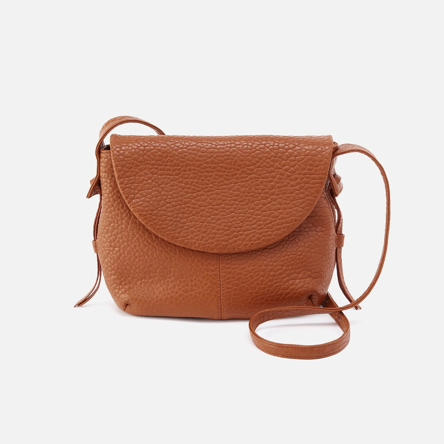 Bonita Messenger Crossbody In Bubble Pebbled Leather - Brown 1 Bonita Messenger Crossbody In Bubble Pebbled Leather - Brown
