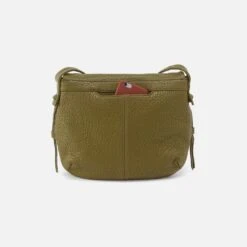 Bonita Messenger Crossbody In Bubble Pebbled Leather - Green 7 Bonita Messenger Crossbody In Bubble Pebbled Leather - Green -Hobo Sales Store PB 82436GRN 04