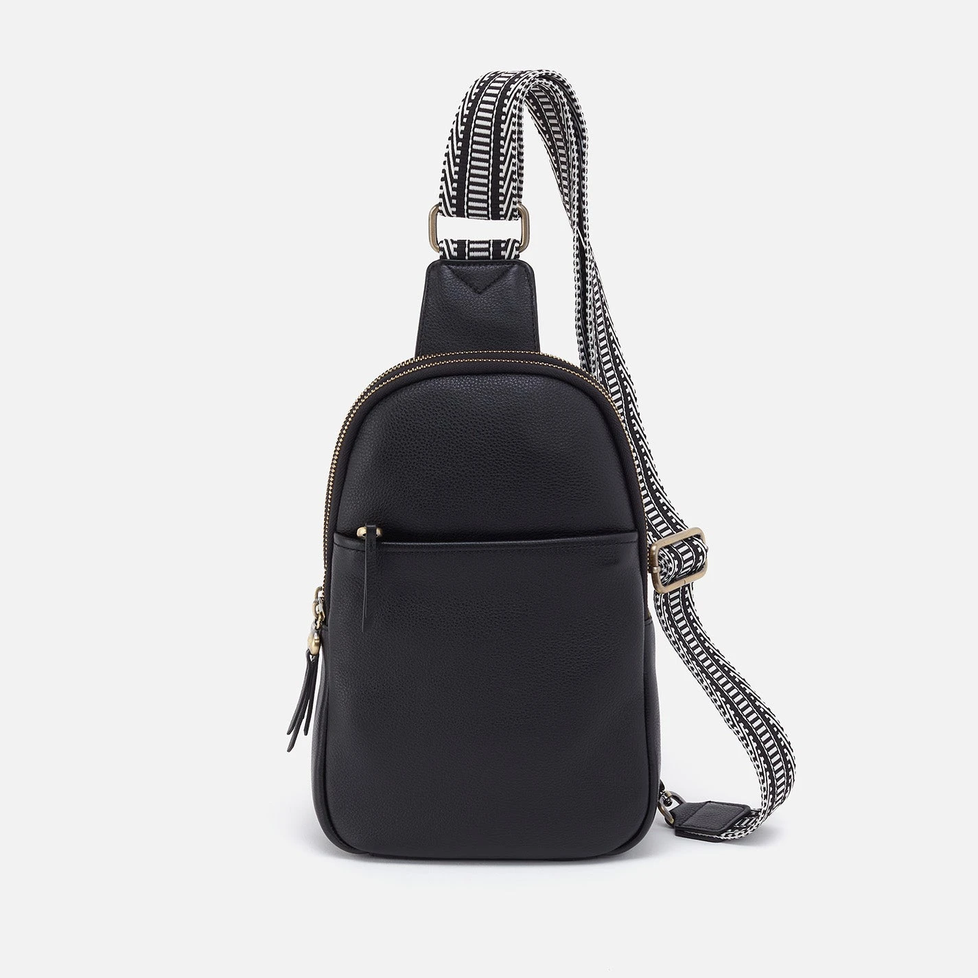 Cass Sling In Pebbled Leather - Black 1 Cass Sling In Pebbled Leather - Black