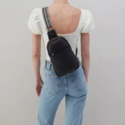 Cass Sling In Pebbled Leather - Black 11 Cass Sling In Pebbled Leather - Black -Hobo Sales Store PN 82453BLK 04