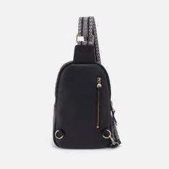 Cass Sling In Pebbled Leather - Black 13 Cass Sling In Pebbled Leather - Black -Hobo Sales Store PN 82453BLK 06