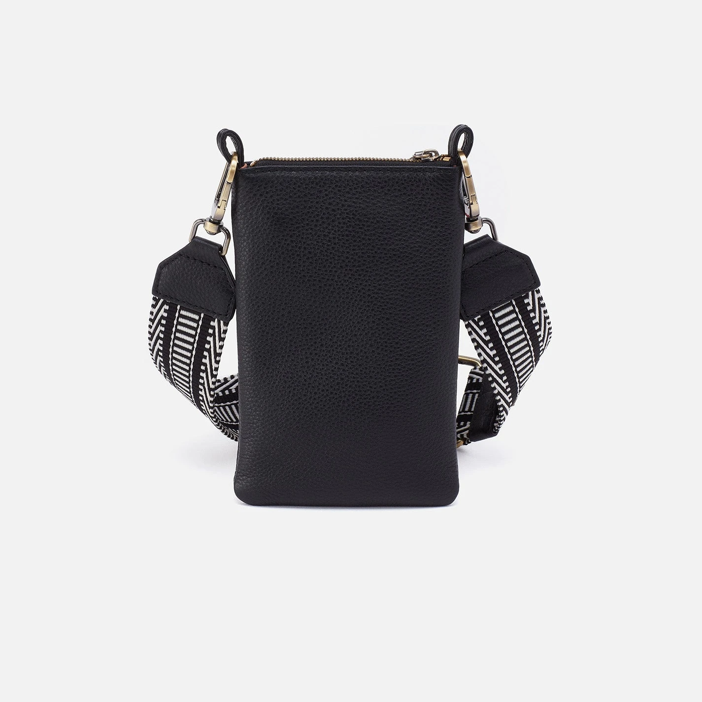 Cia Phone Crossbody In Pebbled Leather - Black 4 Cia Phone Crossbody In Pebbled Leather - Black - Image 4