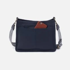 Cass Crossbody In Pebbled Leather - Sapphire 7 Cass Crossbody In Pebbled Leather - Sapphire -Hobo Sales Store PN 82458SAPP 04
