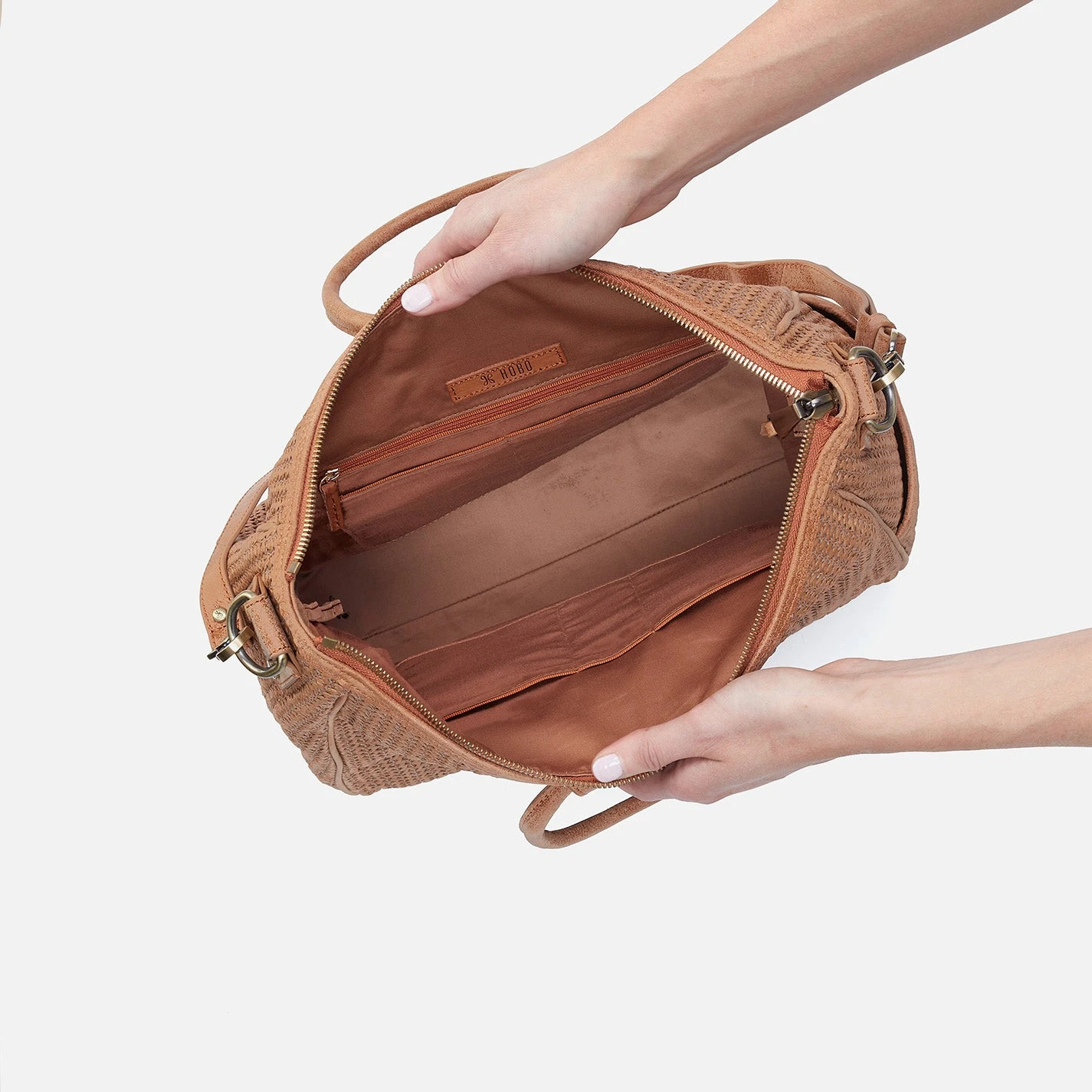 Sheila Large Satchel In Raffia With Leather Trim - Sepia 3 Sheila Large Satchel In Raffia With Leather Trim - Sepia - Image 3